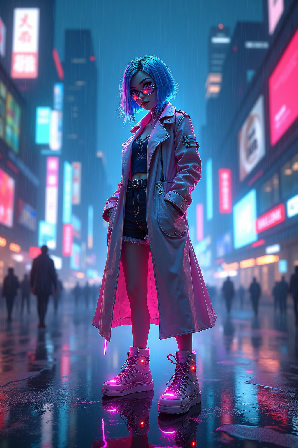 朋克女孩flux1-dev